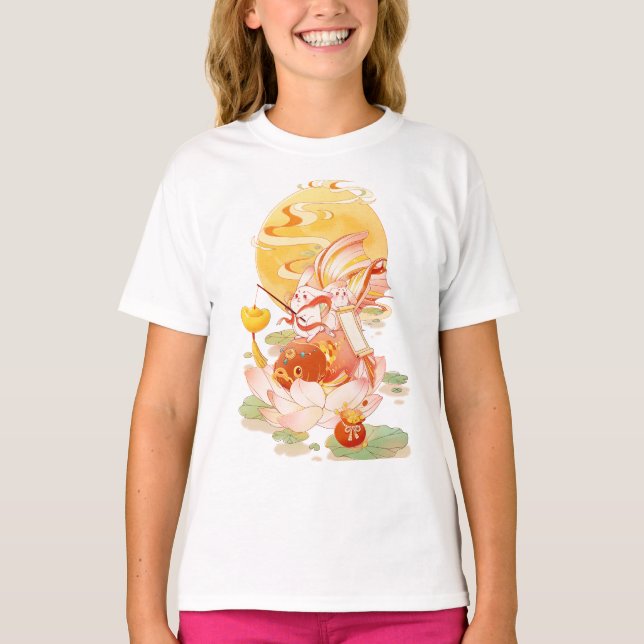 Golden Moon Harmony Kid's T-Shirt (Front)