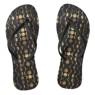 Golden Moon Phases – Celestial Alchemy Jandals