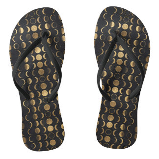 Golden Moon Phases – Celestial Alchemy Jandals