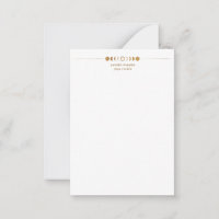 Golden Moon Phases Yoga Studio Business Card