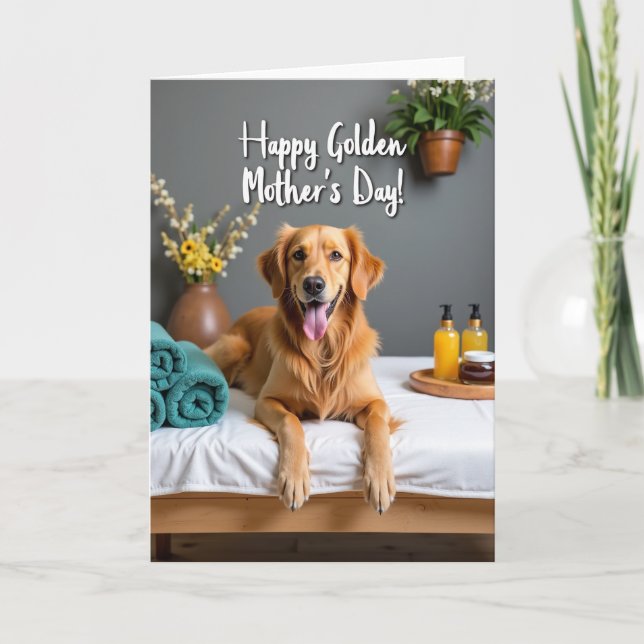 Golden Mother Happy Day Card (Front)
