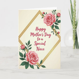 Golden Mothers Day Bloom Card