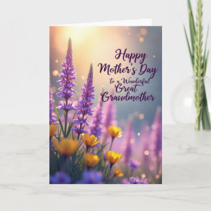 Golden Mothers Day Glow Card
