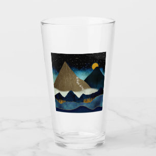 Golden Mountain Climbers Glass