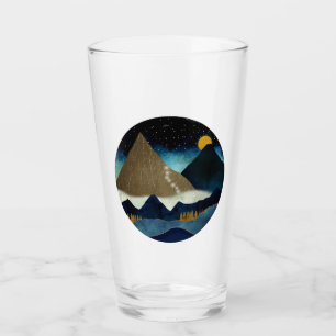 Golden Mountain Climbers Glass