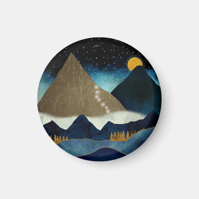 Golden Mountain Climbers Magnet (Front)