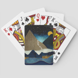 Golden Mountain Climbers Playing Cards