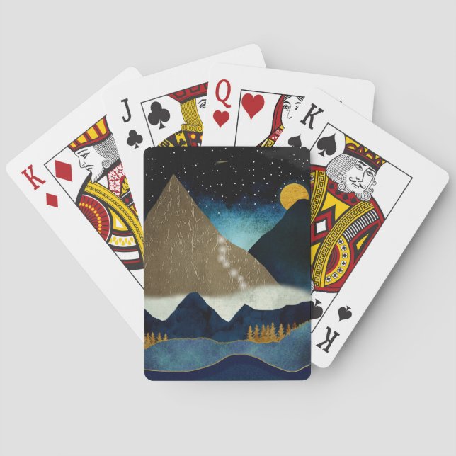 Golden Mountain Climbers Playing Cards (Back)