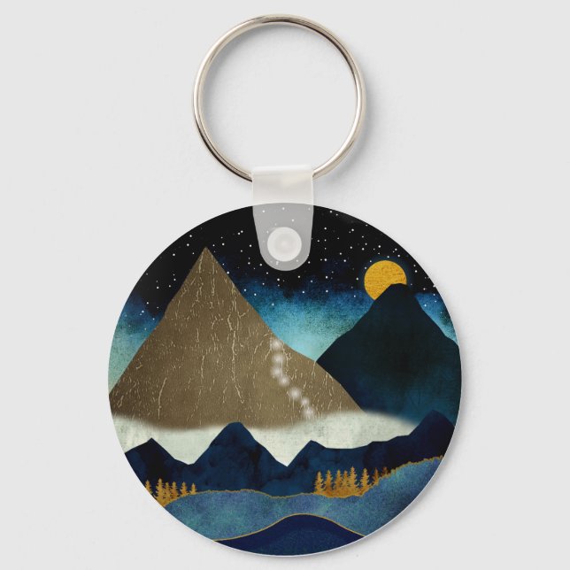 Golden Mountain Climbers Trucker Hat Key Ring (Back)