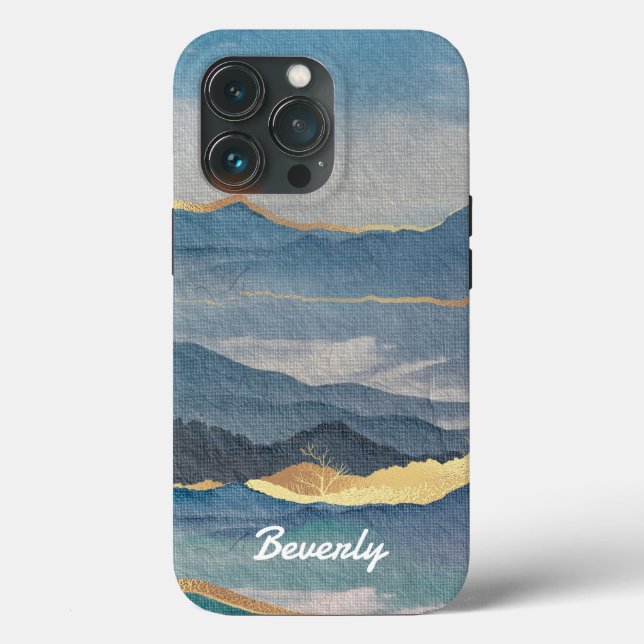 Golden Mountain Personalised Case-Mate iPhone Case (Back)