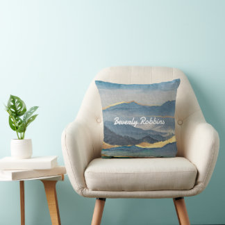 Golden Mountain Personalised Cushion