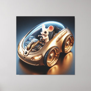 Golden Mouse-Mobile: A Little Mouse's Mission Canvas Print