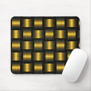 Golden Mouse Pad Gold Lattice
