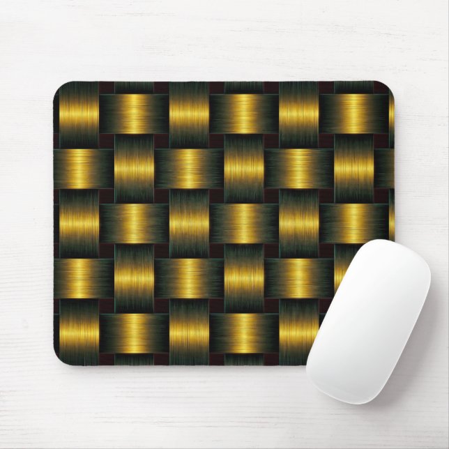 Golden Mouse Pad Gold Lattice (With Mouse)