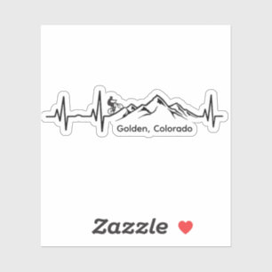 Golden MTB Vinyl Sticker