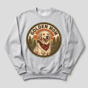 Golden Mum Crewneck Golden Retriever Dog Mum Gift Sweatshirt