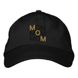 Golden Mum Embroidered Hat