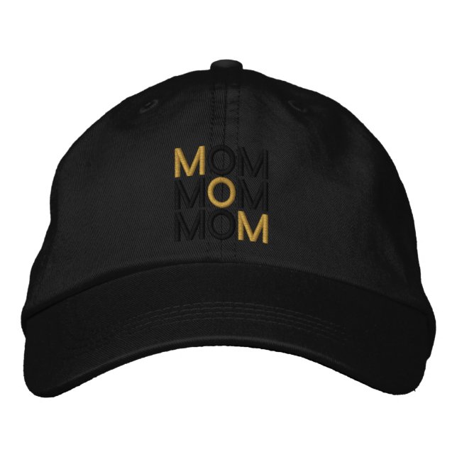 Golden Mum Embroidered Hat (Front)