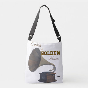 Golden music crossbody bag