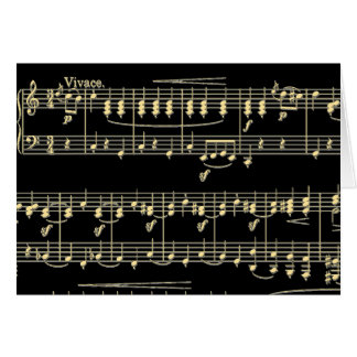 Golden Music on Black