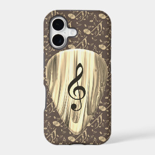 Golden Music Pick – Treble Clef Art