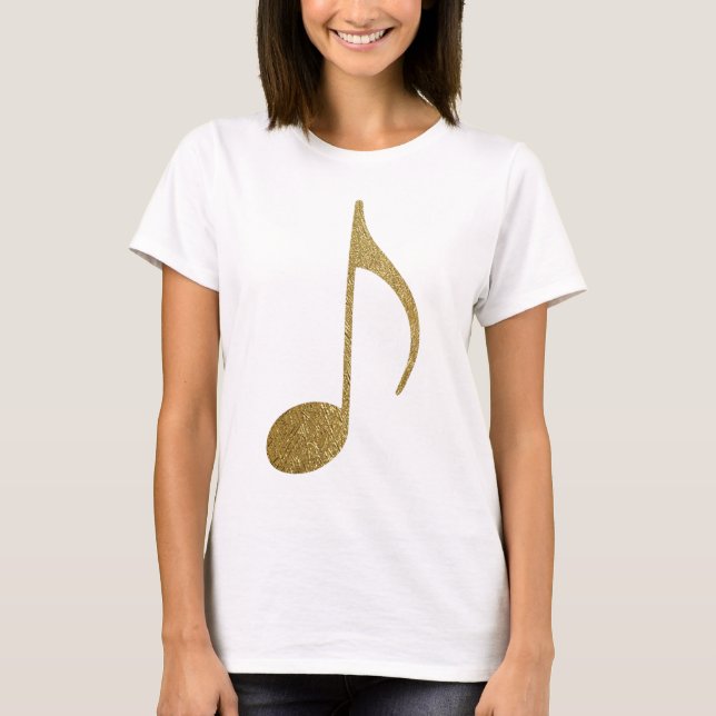 golden musical note T-Shirt (Front)