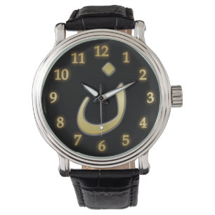 Golden N for Nazarine - on Black Watch