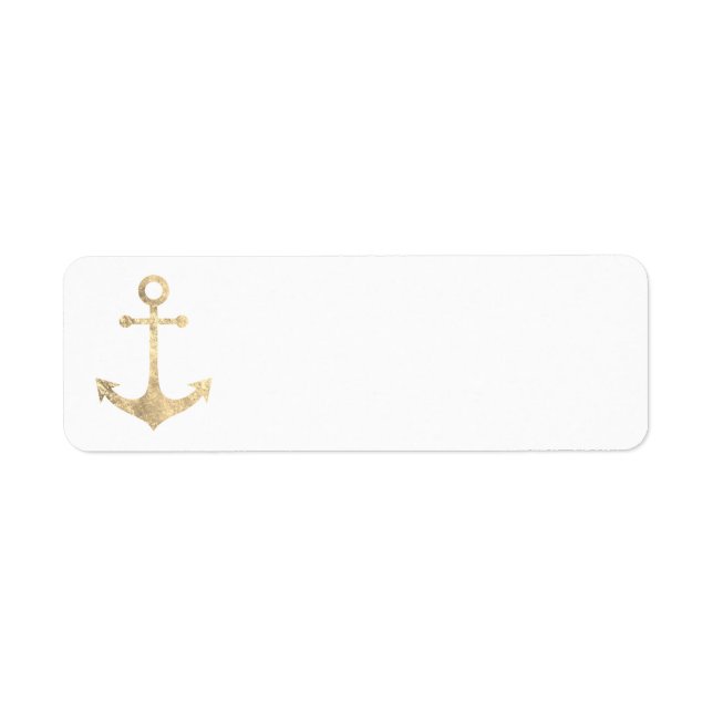 golden nautical anchor (Front)