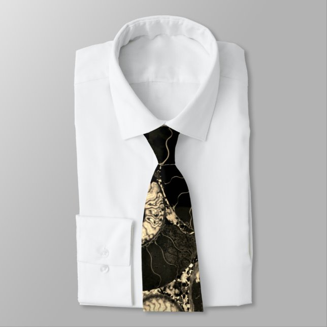 Golden Nautilus Tie (Tied)