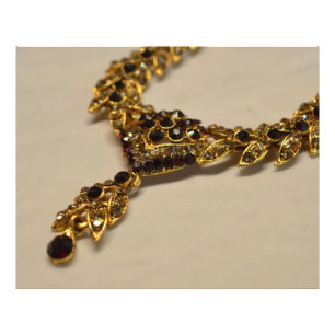 Golden Necklace Photo Print