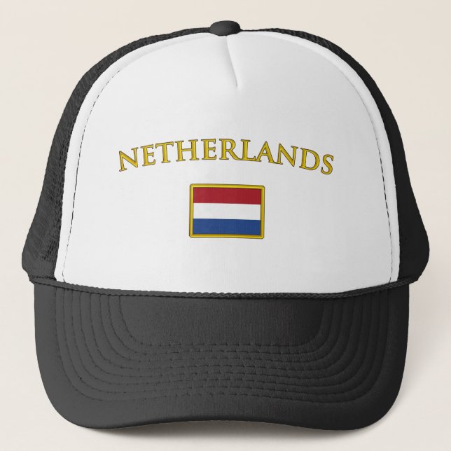 Golden Netherlands Trucker Hat (Front)
