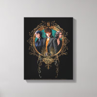 Golden Newt, Tina, and Leta Art Deco Portrait
