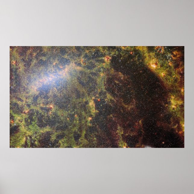 Golden NGC 5068 | JWST Poster (Front)