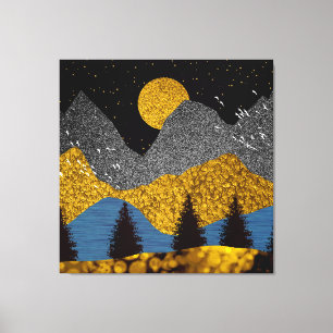 Golden Night Canvas Print