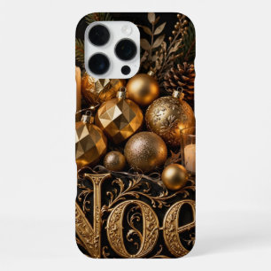 Golden Noel Candles iPhone Case