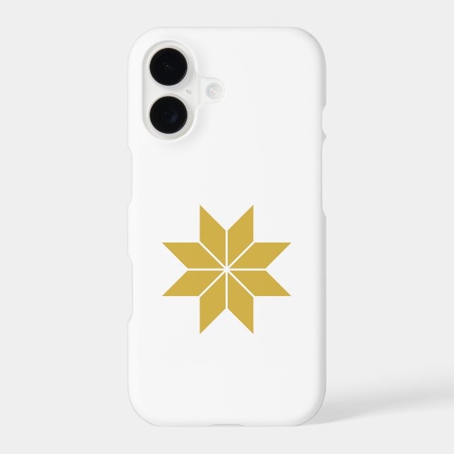 Golden Nordic Star Phone Case (Back)