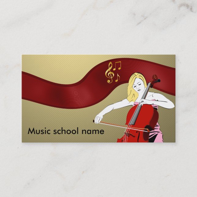 Golden notes business card (Front)
