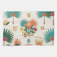 Golden Oasis Tropical Botanical Coasters