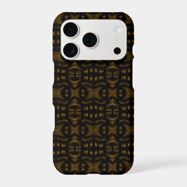 Golden Obsidian Tribal Ikat Pattern (Back)
