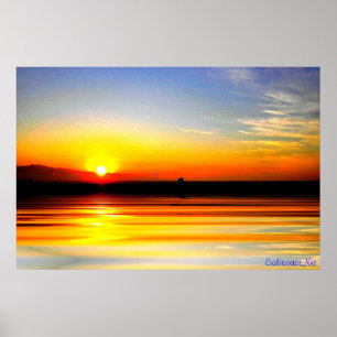 Golden Ocean Sunset Print