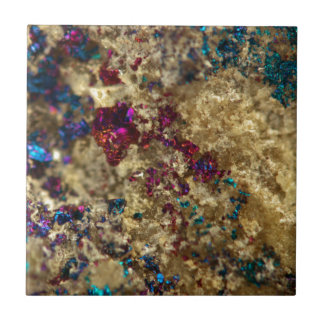 Golden Oil Slick Quartz Tile