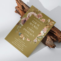 Golden Olive Bridal Shower | Rustic Boho Garden