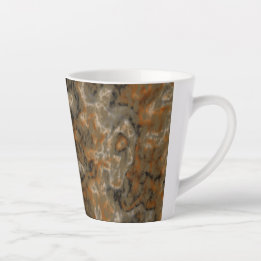 Golden Olive Marble   Latte Mug