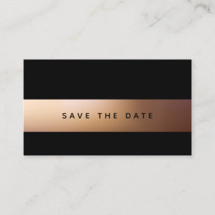 Golden Ombré, Modern Save The Date Enclosure Card