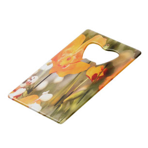 Golden Orange California Poppy Acrylic Painting