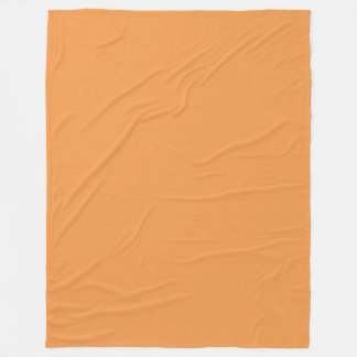 Golden Orange Fleece Blanket