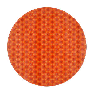 Golden Orange Honeycomb Hexagon Pattern Cutting Board