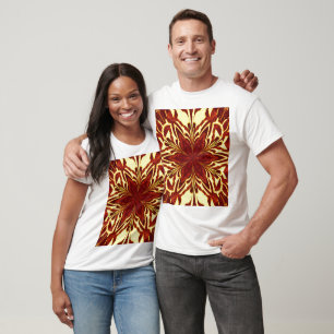 Golden Orange Jasmine Bohemian Floral Graphic T-Shirt