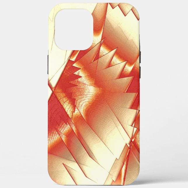 Golden orange to beige, extreme rough digitalised  Case-Mate iPhone case (Back)