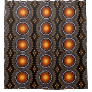 Golden Orb Tower Pattern 7225545 Shower Curtain